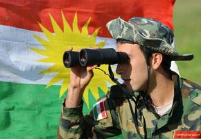 Peshmerga auf dem Rückzug
