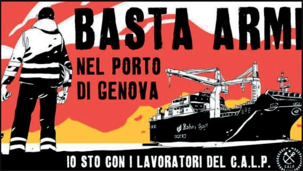 Stoppt den Krieg - Hafenarbeiter:innen aus Genua berichten!