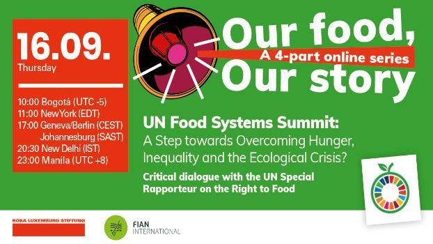 UN Food Systems Summit: A Step towards Overcoming Hunger, Inequality and the Ecological Crisis?