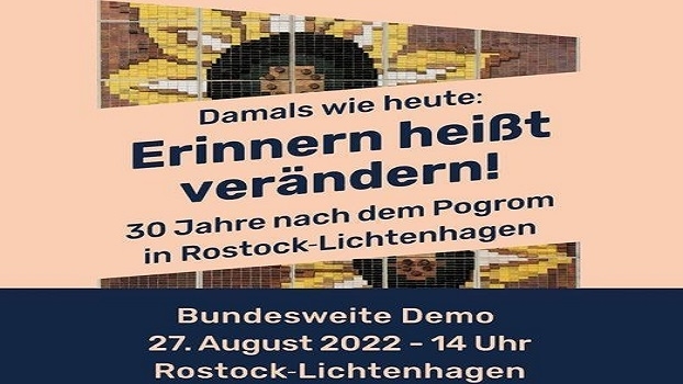 Erinnern heißt verändern - 30 Jahre Pogrom Rostock Lichtenhagen