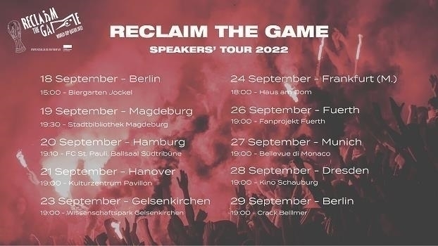 Reclaim the Game Speakers' Tour 2022