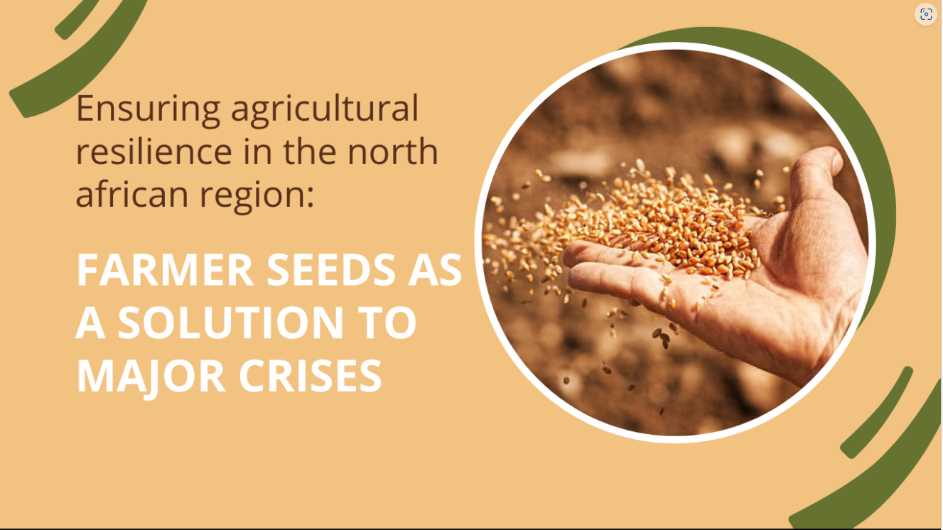 Farmer Seeds as a solution to major crises