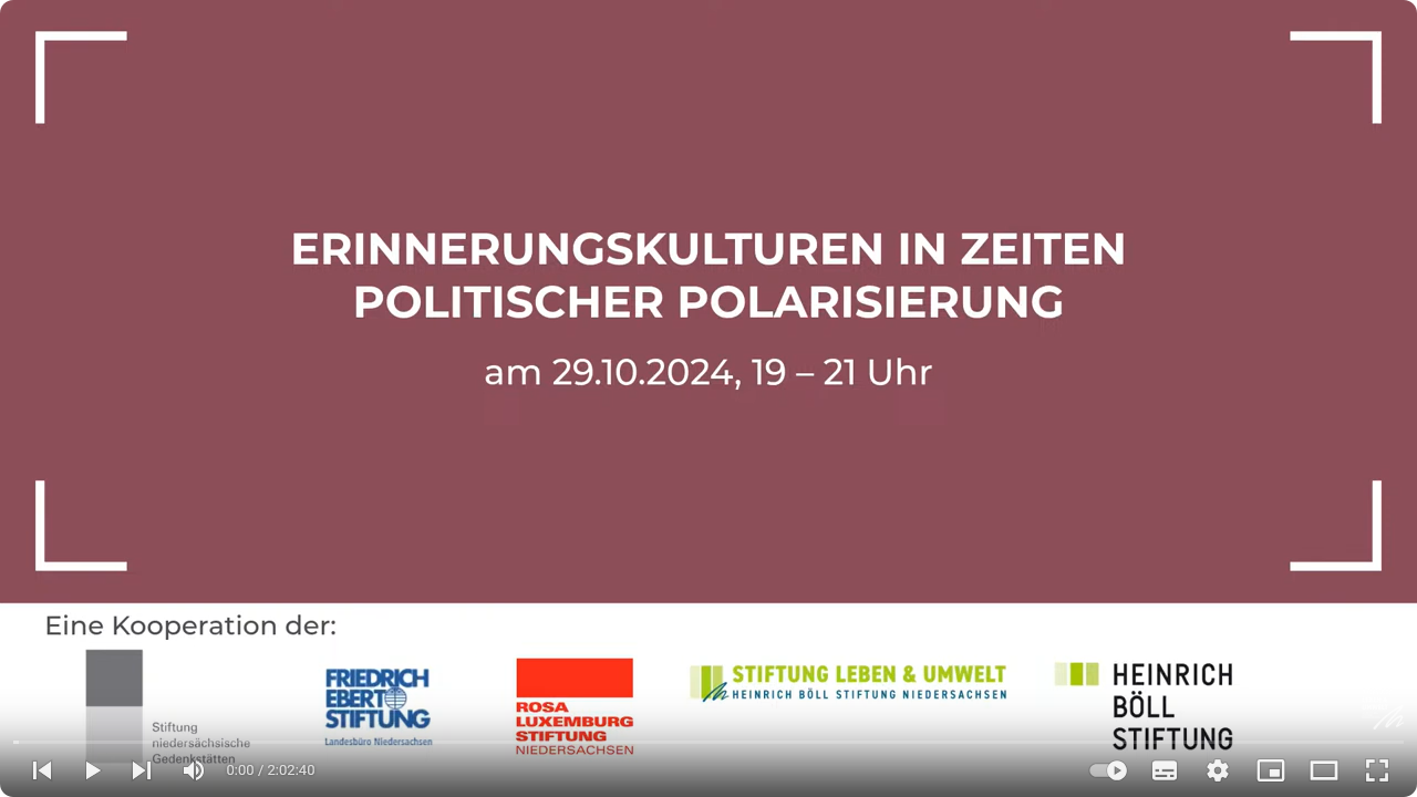 Erinnerungskulturen in Zeiten politischer Polarisierung