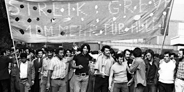 Spontanstreik bei den Ford-Werken in Köln, August 1973. © IMAGO / Klaus Rose