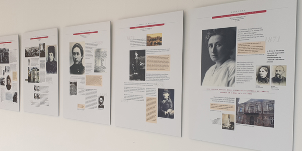 Ausstellung zu Rosa Luxemburg - bis 30. April im Gewerkschaftshaus Stuttgart